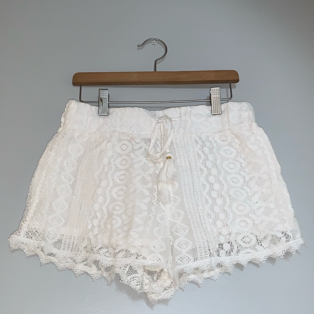 Never worn White Lace Shorts